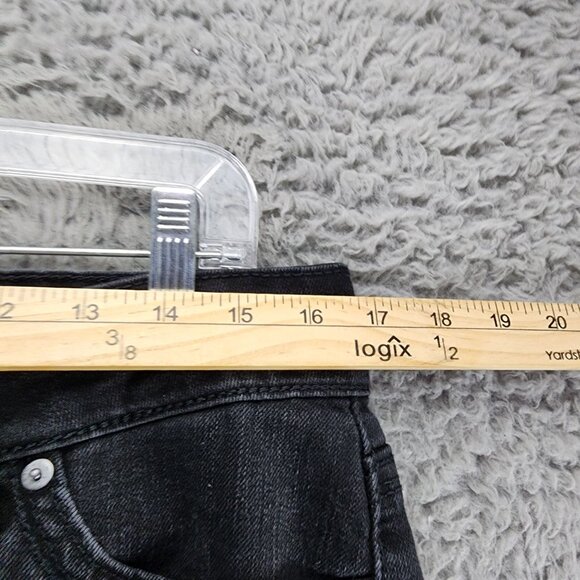 Levis Jeans Womens 14 529 Black Stretch Mid Rise Curvy Skinny Leg *GUC* - Picture 5 of 12
